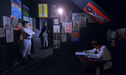 A Clockwork Orange Bar Entry Scene Milk Bar Stanley Kubrick Movie - 17" x 22" Fine Art Print