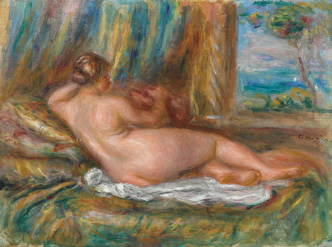 Reclining Nude (1860) Signed Auguste Renoir - 17" x 22" Fine Art Print