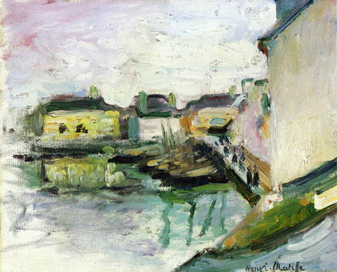 The Port of Palais, Belle Ile (1896) Signed Henri Matisse - 17" x 22" Fine Art Print