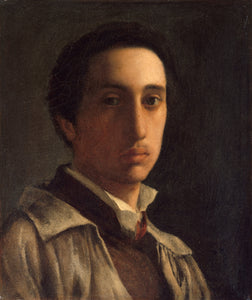 Self Portrait (1855) by Edgar Degas - 17" x 22" Fine Art Print