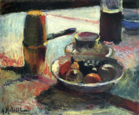 Fruit and Coffee-Pot (1898) Signed Henri Matisse - 17" x 22" Fine Art Print