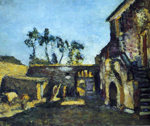 The Courtyard of the Mill (1898) Signed H. Matisse - 17" x 22" Fine Art Print