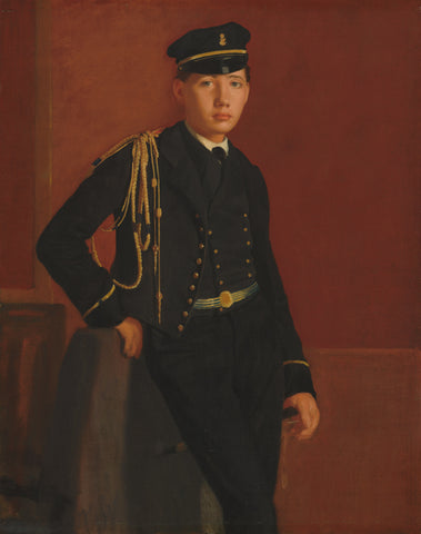 Achille de Gas as a Naval Cadet (1857) by Edgar Degas - 17" x 22" Fine Art Print