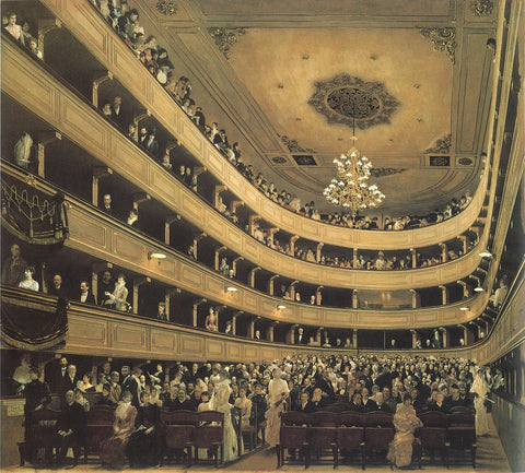 The Old Burgtheater (1888) Signed Gustav Klimt - 17" x 22" Fine Art Print