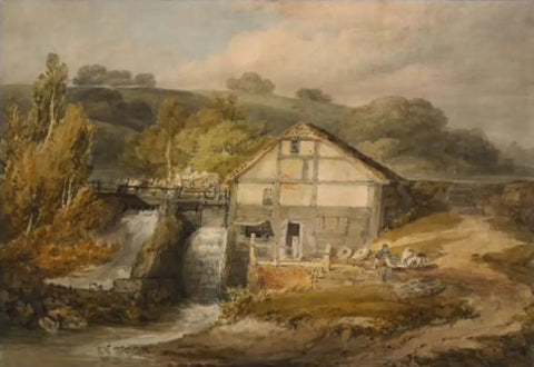 Keyes Mill, Pembury (1796) by Joseph Mallord William Turner - 17" x 22" Fine Art Print