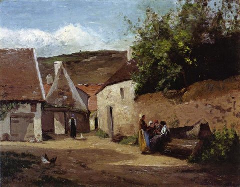 Village Corner (1863) Signed Camille Pissarro - 17" x 22" Fine Art Print