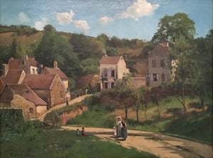 L'Hermitage at Pontoise (1867) Signed Camille Pissarro - 17" x 22" Fine Art Print