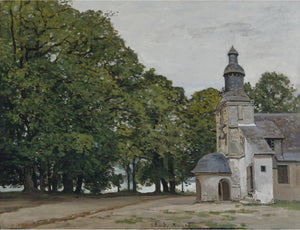 Chapel Notre-Dame de Grace at Honfleur (1864) Signed Claude Monet - 17" x 22" Fine Art Print