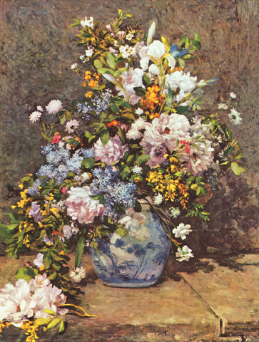 Spring Bouquet (1866) Signed Pierre Auguste Renoir - 17" x 22" Fine Art Print