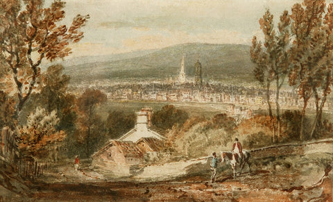 Sheffield, from Derbyshire Lane (1797) JMW Turner - 17" x 22" Fine Art Print