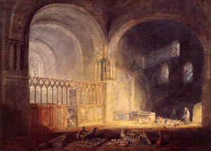 Transept Ewenny Priory, Glamorganshire (1797) Joseph M.W. Turner - 17" x 22" Fine Art Print