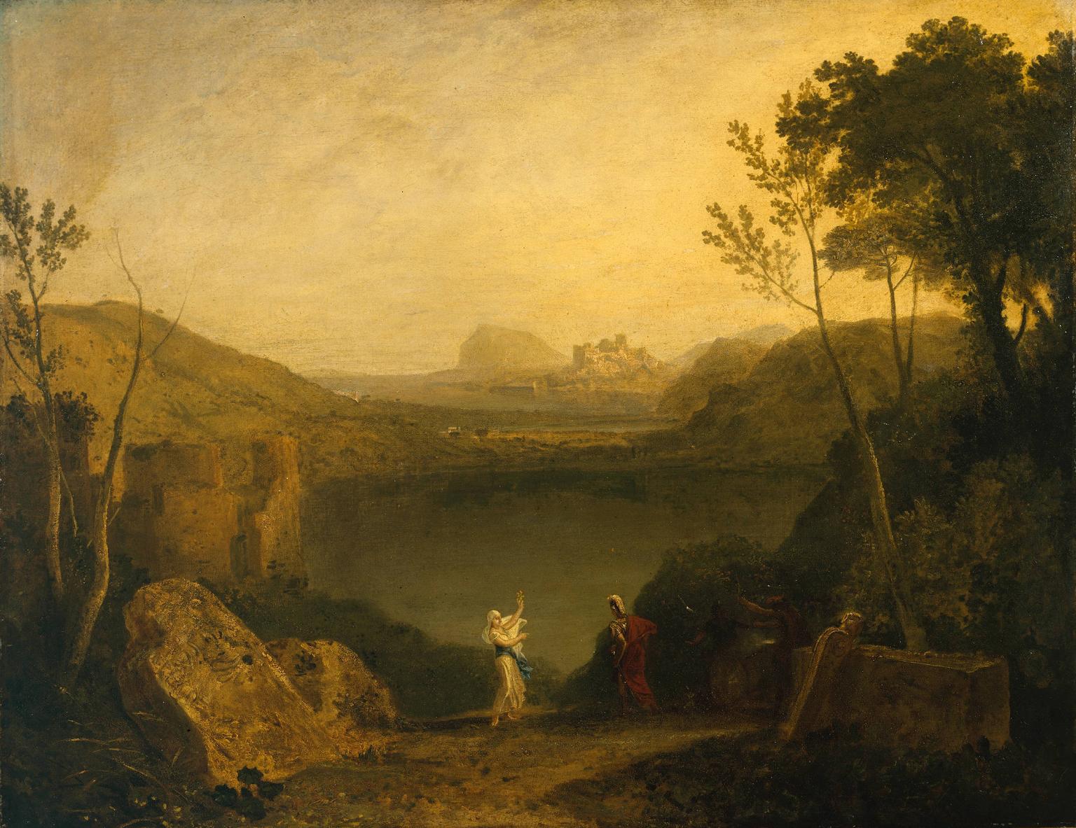 Aeneas and the Sibyl, Lake Avernus (1798) Joseph M.W. Turner - 17" x 22" Fine Art Print