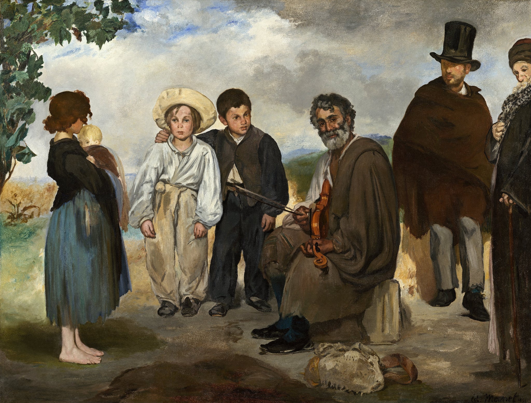 The Old Musician (1862) Signed Edouard Manet - 17" x 22" Fine Art Print