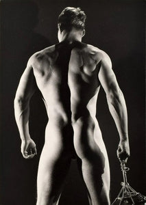 Bruce Bellas of LA Vintage Photo Nude Male Butt Gay Interest - 17"x22" Art Print -1172