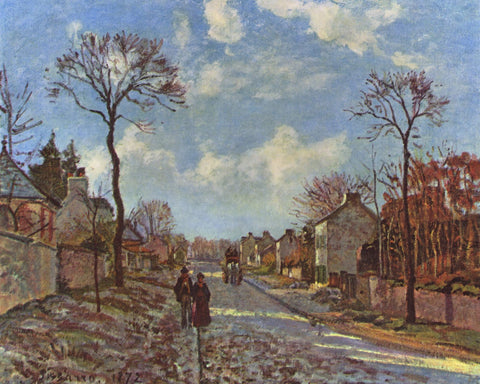 A Road in Louveciennes (1872) Signed Camille Pissarro - 17" x 22" Fine Art Print