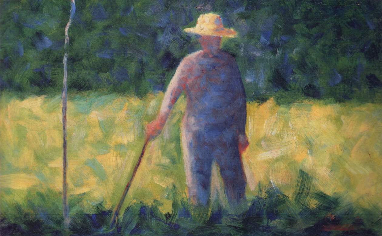 Gardener (1882) by Georges Seurat - 17" x 22" Fine Art Print