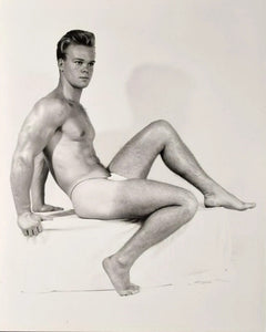 Bruce Bellas of LA Vintage Male Gar Nansen Gay Interest-17" x 22" Fine Art Print -1211