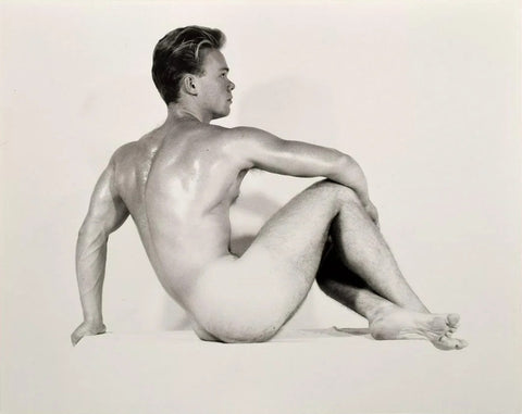 Bruce of LA Nude Blonde Male Gar Nansen Rear Butt Pose Gay Interest -17"x22" Fine Art Print -1213