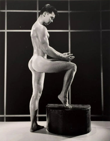 Bruce Bellas of LA Nude Male Side Butt Pose Gay 1960s - 17" x 22" Fine Art Print -1222