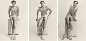 Bruce of LA Vintage Homoerotic Photo Nude Male Tattoo Young Gay Jim Manning - 17" x 22" Art Print -1233