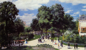 The Champs Elysees During the Paris Fair (1867) Pierre-Auguste Renoir - 17" x 22" Fine Art Print