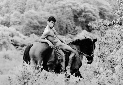 Tamotsu Yato Nude Japan Male on Horse Gay Cowboy - 17" x 22" Fine Art Print