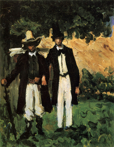 Marion & Valabregue Posing for Picture (1866) by Paul Cezanne - 17" x 22" Fine Art Print