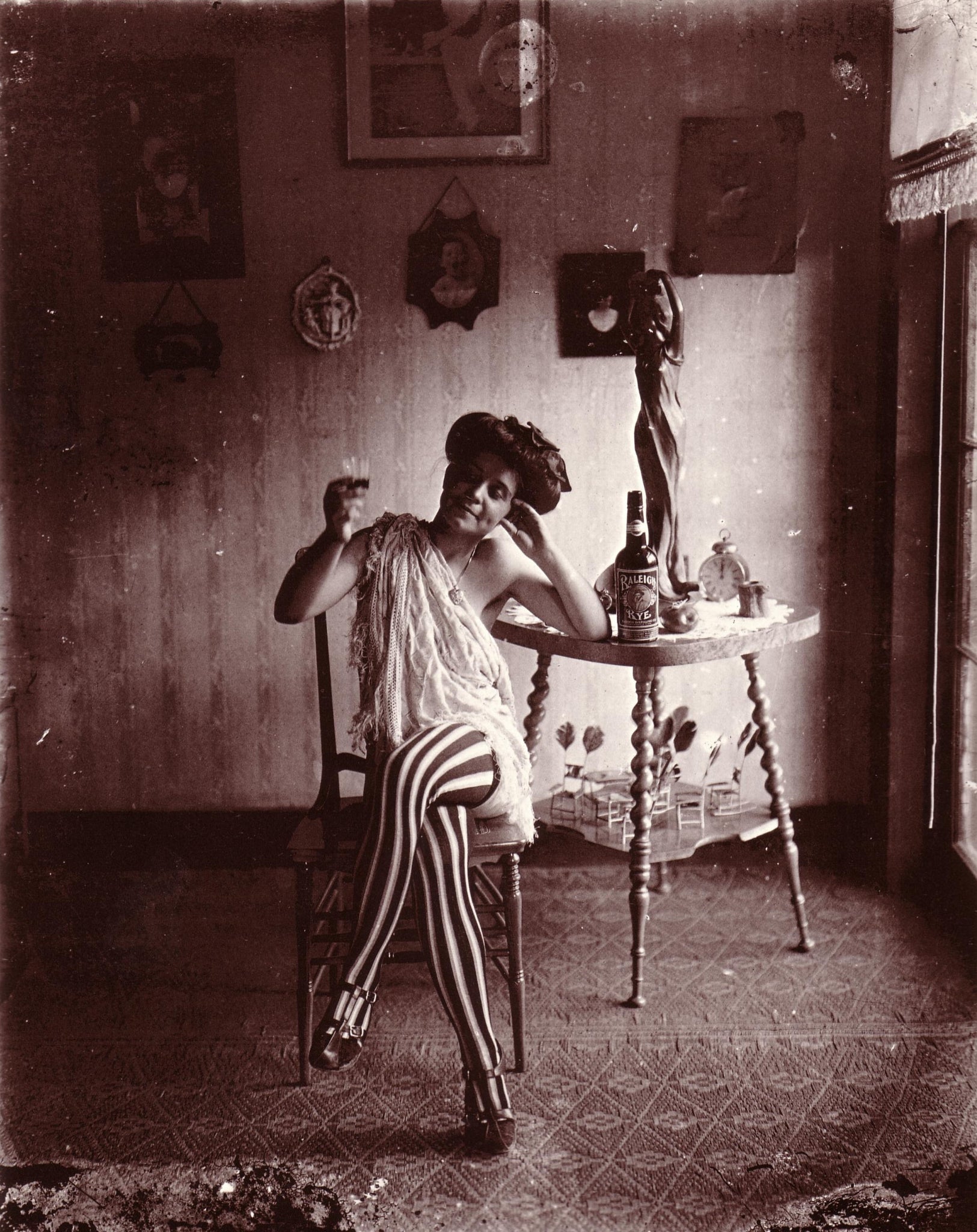 Ernest Bellocq 1912 Vintage Storyville Prostitute - 17" x 22" Fine Art Print