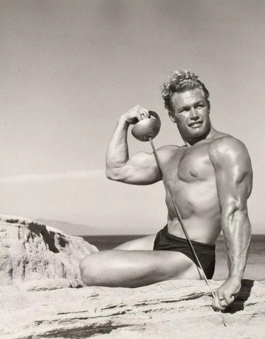 Bruce of LA Male Physique Fencing Sword Bodybuilder 1960s - 17"x22" Fine Art Print -1272