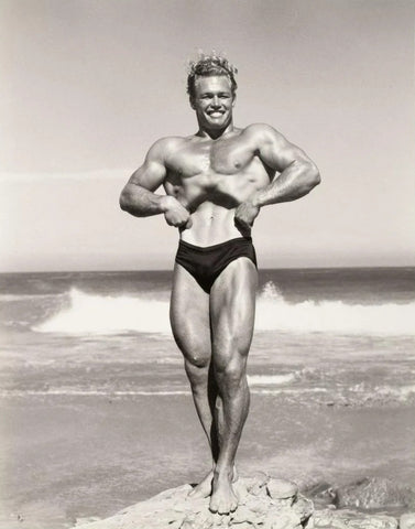 Bruce Bellas Vintage Bodybuilding Vacuum Abs Pose 1960s - 17" x 22" Fine Art Print -1273