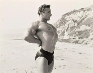 Bruce Bellas of LA Vintage Male Physique Chest Pose 1960s - 17"x22" Fine Art Print -1282