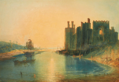 Caernarvon Castle (1799) by Joseph Mallord William Turner - 17" x 22" Fine Art Print