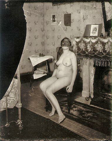 EJ Bellocq Photo 1912 Prostitute Nude Storyville, New Orleans - 17" x 22" Fine Art Print