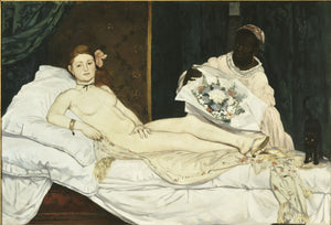 Olympia (1863) Dated & Signed Edouard Manet - 17" x 22" Fine Art Print