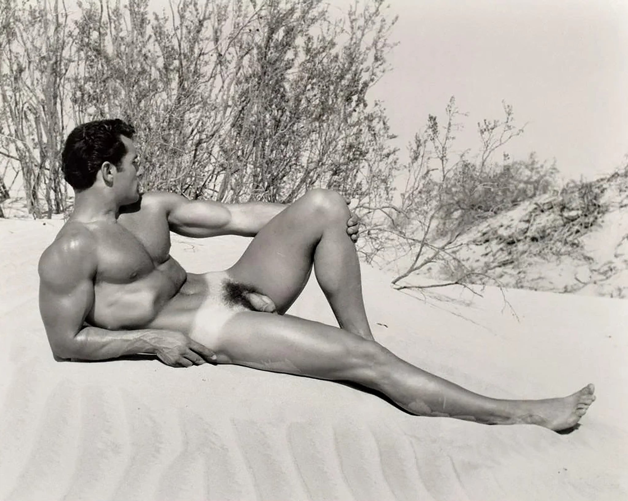 Bruce of LA Photo Nude Male Sand Dune Gay Interest - 17"x22" Fine Art Print -01302