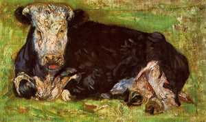 Lying Cow (1883) by Vincent van Gogh Impressionist - 17" x 22" Fine Art Print