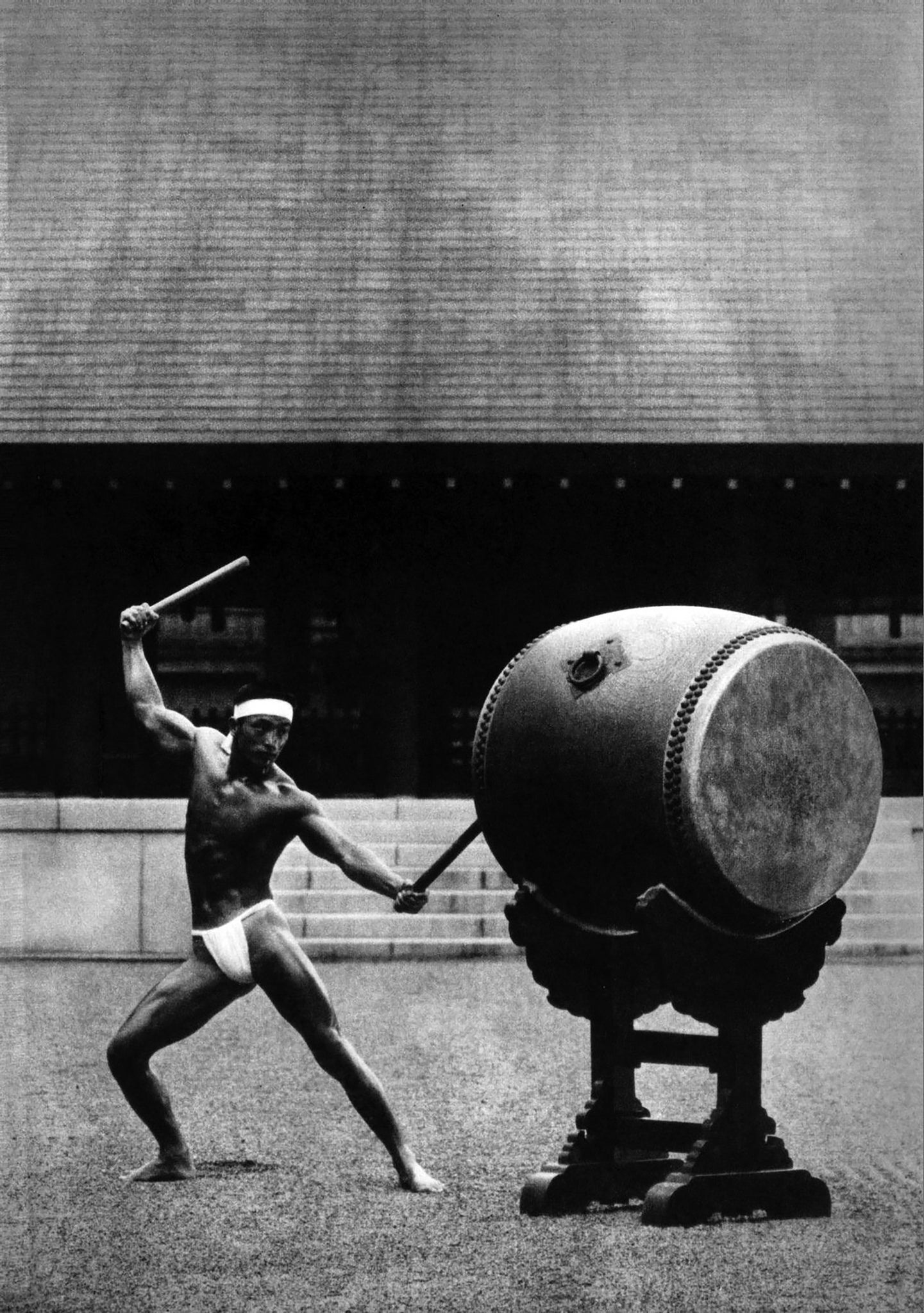 Tamotsu Yato Vintage 1960s Japan Male Taiko Drum - 17" x 22" Fine Art Print