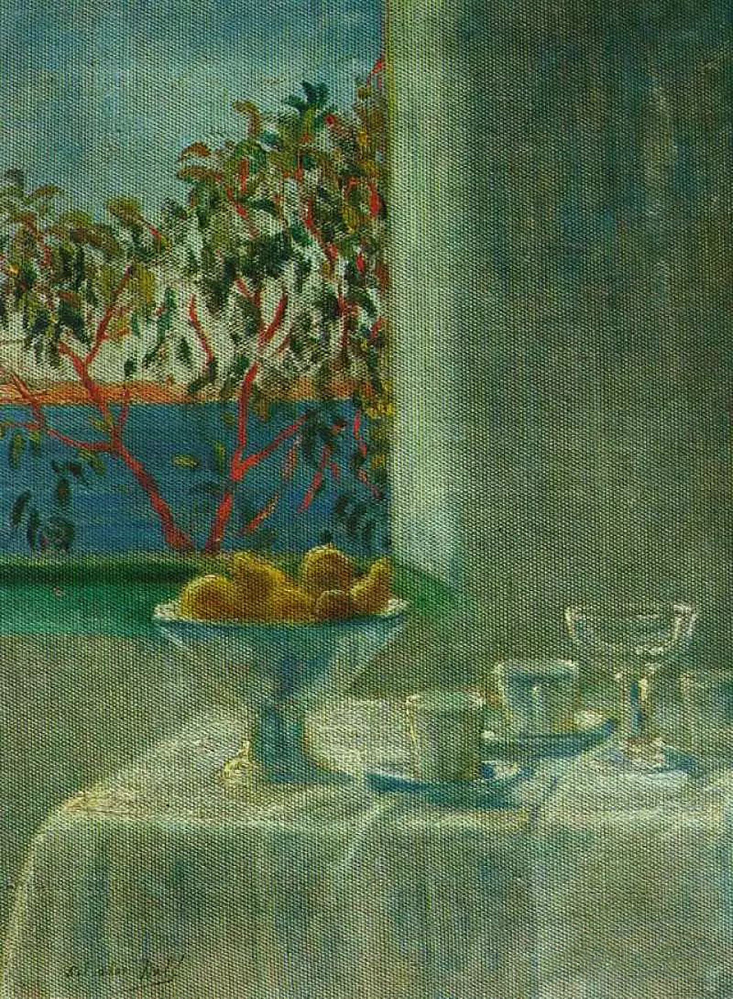 Still Life by a Window (1920) Signed Salvador Dali - 17" x 22" Fine Art Print