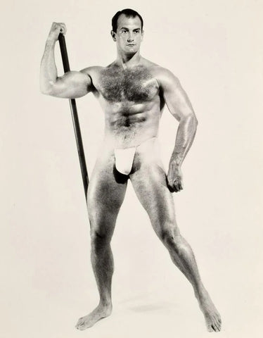 Bruce of LA Vintage Gay 60s Interest Hairy Male Physique - 17"x22" Fine Art Print -1354