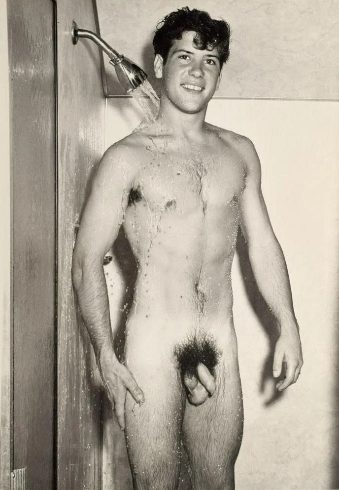 Bruce Bellas Vintage Young Gay Guy Shower Homoerotic - 17"x22" Fine Art Print -1364