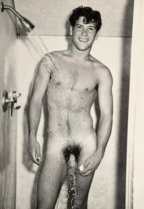 Bruce of Los Angeles Vintage Young Gay Guy Shower - 17"x22" Fine Art Print -01366