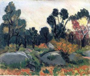 Landscape of Corsica (1898) Signed Henri Matisse - 17" x 22" Fine Art Print