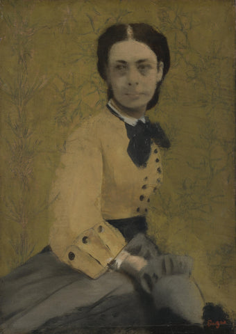 Portrait of Princess Pauline de Metternich (1860) Signed Edgar Degas - 17" x 22" Fine Art Print