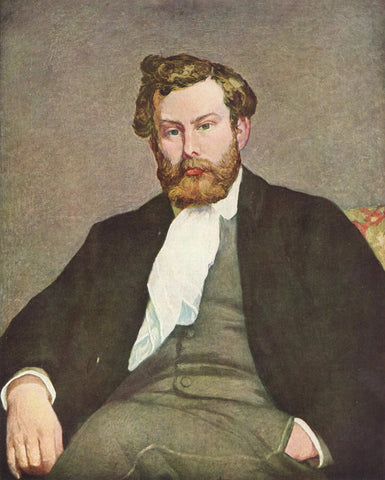 The Painter Alfred Sisley (1868) Pierre August Renoir - 17" x 22" Fine Art Print