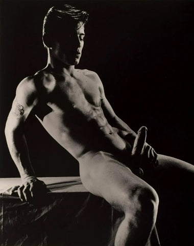 Bruce Bellas Vintage Gay Interest Male Joe Dallesandro Hard-on Homoerotic - 17" x 22" Fine Art Print - 01398