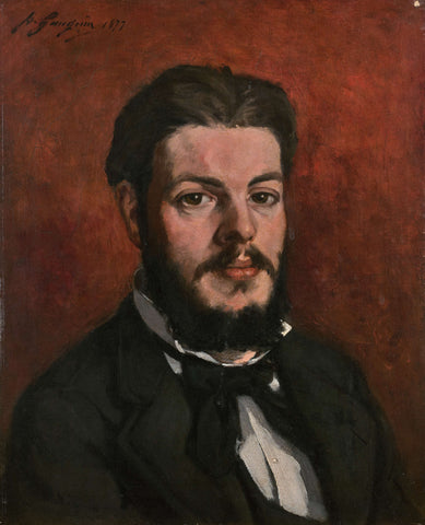 Portrait of Claude Antoine Charles Favre (1877) Signed Paul Gauguin - 17" x 22" Fine Art Print