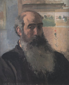 Self-portrait (1873) Signed Camille Pissarro - 17" x 22" Fine Art Print