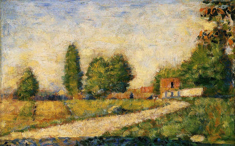 Village Road (1883) by Georges Seurat - 17" x 22" Fine Art Print