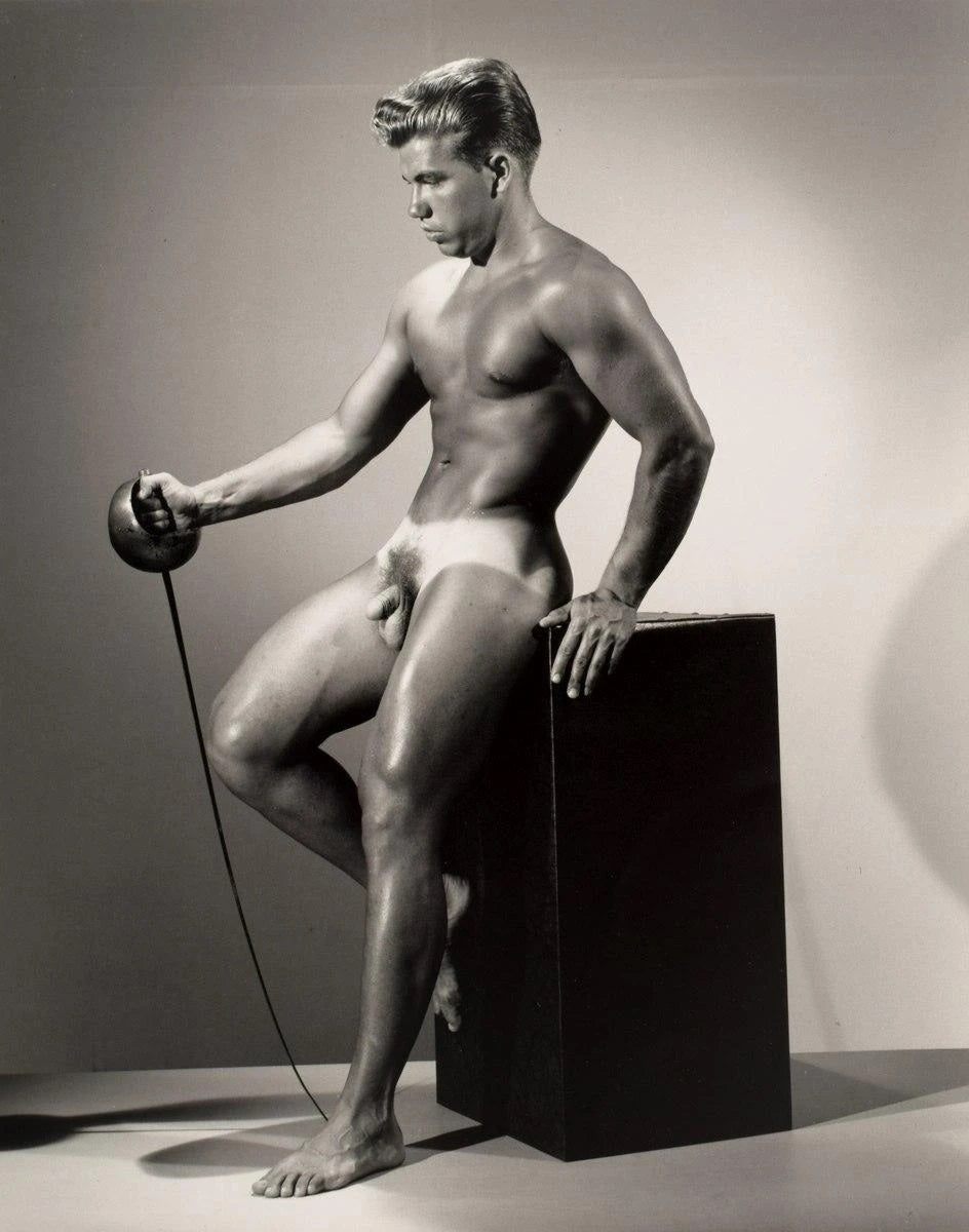 Bruce of LA Nude Male Sword Homoerotic Gay Interest - 17"x22" Fine Art Print -01471