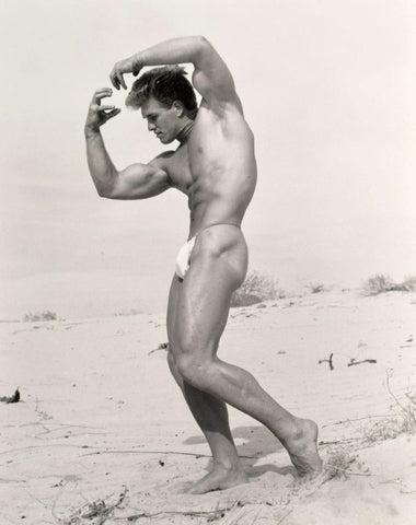 Bruce Bellas of LA Male Physique Bodybuilder Bud Counts - 17"x22" Fine Art Print